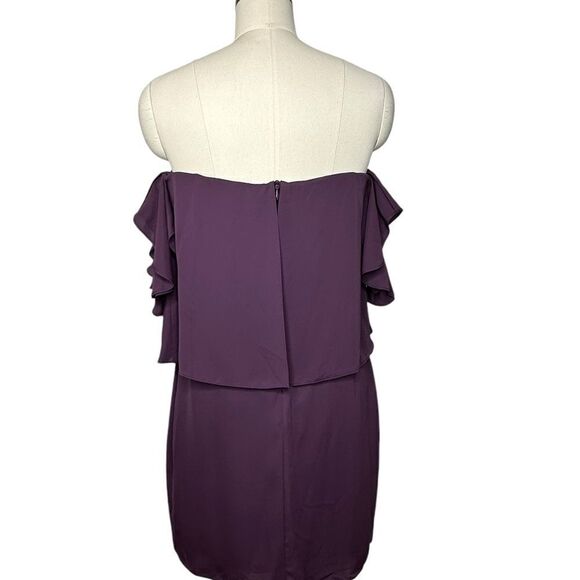 REVOLVE Amanda Uprichard Purple Topanga Strapless Mini Cocktail Dress | M - Picture 4 of 9
